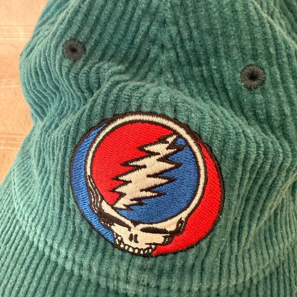 Grateful Dead Teal Hat with Iconic Skull Emblem - Picture 2 of 4
